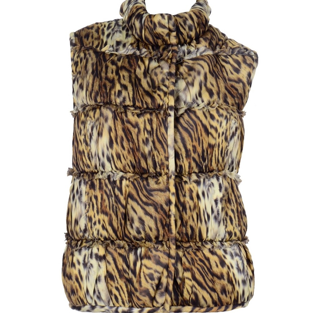 Vintage Oscar de la Renta Animal Print Vest Size 10/12
